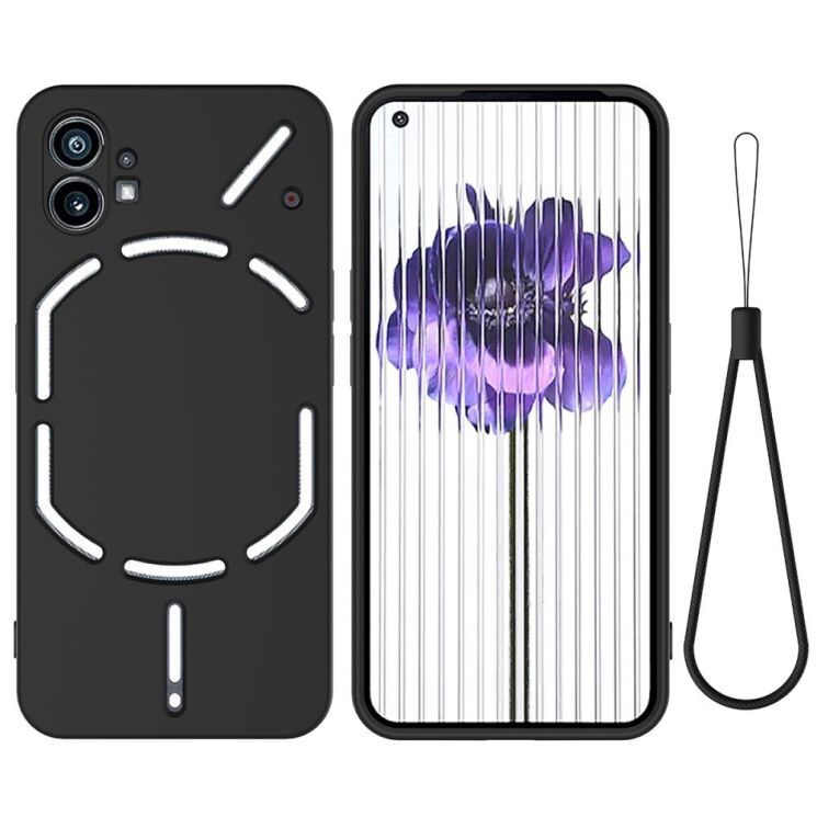 Защитный чехол Deexe Silicone Case для Nothing Phone (1) - Black: фото 2 из 9