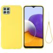 Силиконовый (TPU) чехол Deexe Silicone Case для Samsung Galaxy A22 5G (A226) - Yellow (298918Y)