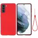 Защитный чехол Deexe Silicone Case для Samsung Galaxy S22 - Red (290010R). Фото 2 из 7
