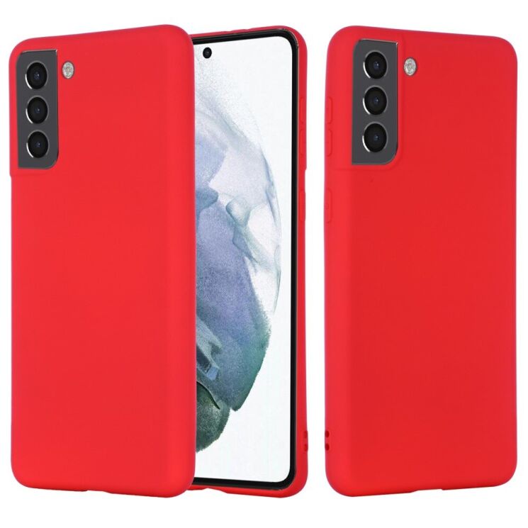 Защитный чехол Deexe Silicone Case для Samsung Galaxy S22 - Red: фото 1 из 7