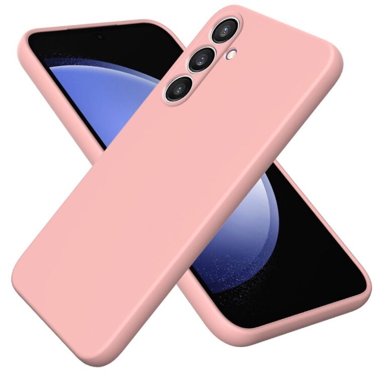 Защитный чехол Deexe Silicone Case для Samsung Galaxy S24 FE (S721) - Pink: фото 1 из 8