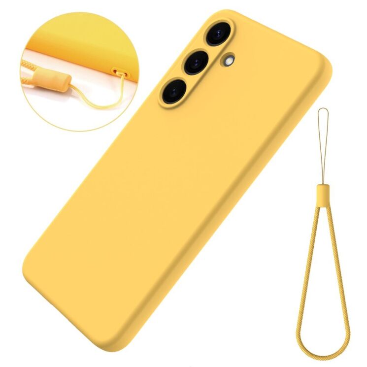 Защитный чехол Deexe Silicone Case для Samsung Galaxy S25 Plus (S936) - Yellow: фото 2 из 8