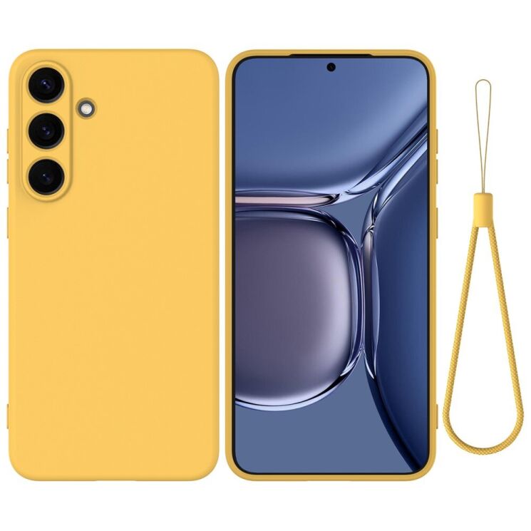 Защитный чехол Deexe Silicone Case для Samsung Galaxy S25 Plus (S936) - Yellow: фото 1 из 8