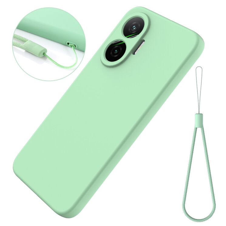Защитный чехол Deexe Silicone Case для Xiaomi Poco F7 - Black: фото 8 из 9