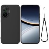 Захисний чохол Deexe Silicone Case для Xiaomi Poco F7 - Black: фото 1 з 9