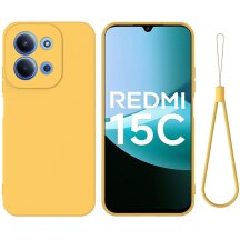 Захисний чохол Deexe Silicone Case для Xiaomi Redmi 15C / Poco C85 - Yellow: фото 1 з 9