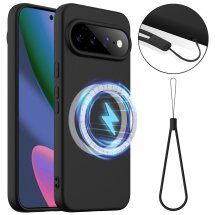 Защитный чехол Deexe Silicone Case with MagSafe для Google Pixel 11 - Black: фото 1 из 9