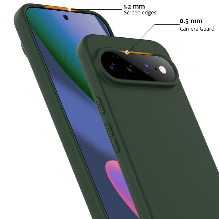 Защитный чехол Deexe Silicone Case with MagSafe для Google Pixel 11 - Dark Green: фото 7 из 9