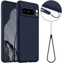 Захисний чохол Deexe Silicone Case with MagSafe для Google Pixel 8 Pro - Dark Blue: фото 1 з 9