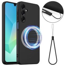 Защитный чехол Deexe Silicone Case with MagSafe для Samsung Galaxy A27 (A276) - Black: фото 1 из 8