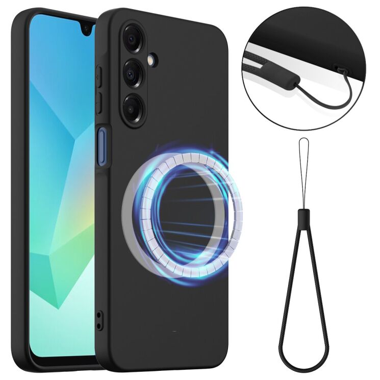 Защитный чехол Deexe Silicone Case with MagSafe для Samsung Galaxy A27 (A276) - Black: фото 1 из 8