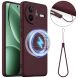 Защитный чехол Deexe Silicone Case with MagSafe для Xiaomi Poco F7 Ultra - Wine Red (378737WR). Фото 1 из 8