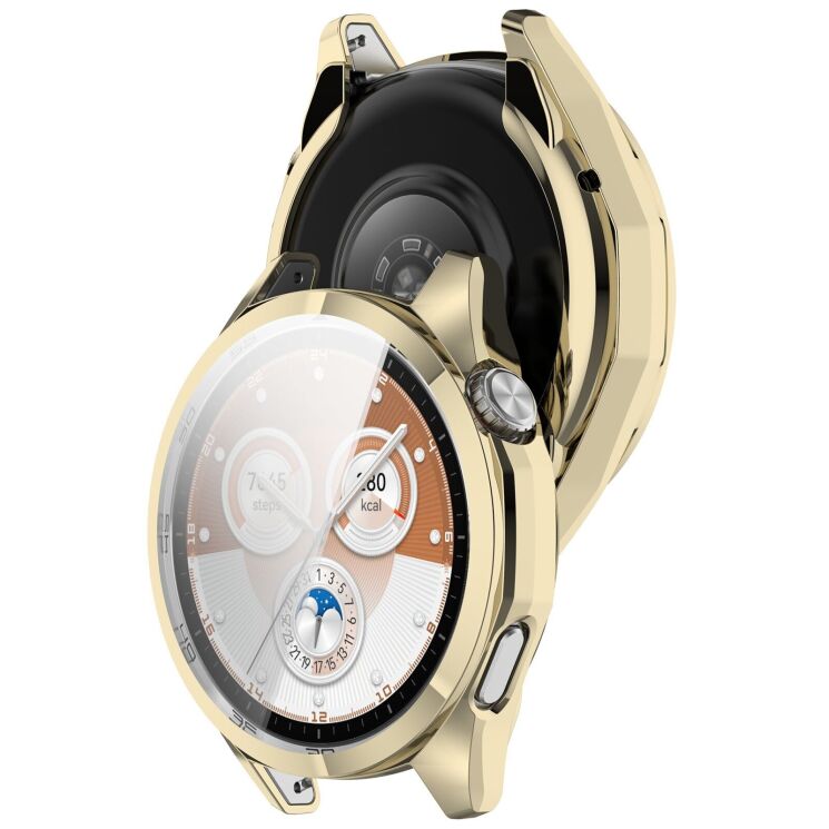Защитный чехол Deexe Silicone Frame для Huawei Watch GT 6 (46 mm) - Light Gold: фото 2 из 5