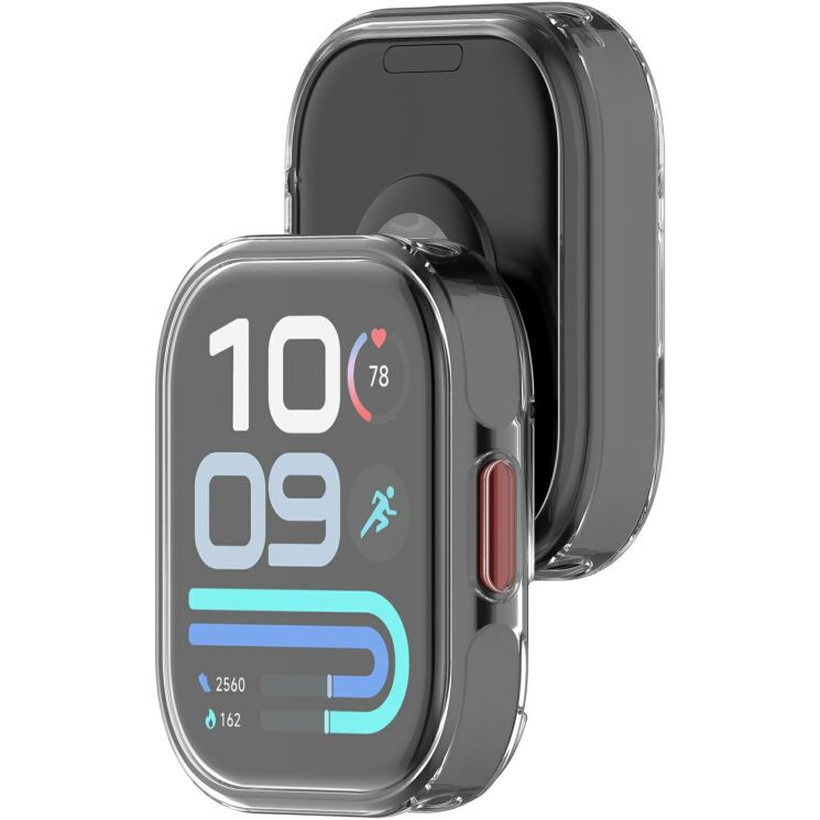 Захисний чохол Deexe Silicone Frame для Xiaomi Redmi Watch 6 Lite - Transparent: фото 2 з 6