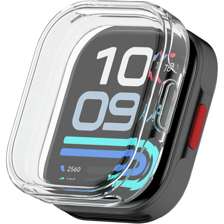 Захисний чохол Deexe Silicone Frame для Xiaomi Redmi Watch 6 Lite - Transparent: фото 1 з 6