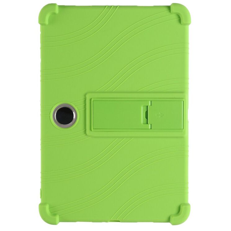 Захисний чохол Deexe Silicone Kickstand для OPPO Pad SE - Green: фото 1 з 7