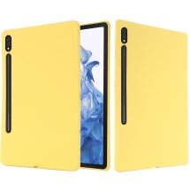 Защитный чехол Deexe Silicone Shell для Samsung Galaxy Tab S8 Ultra (T900/906) - Yellow: фото 1 из 12