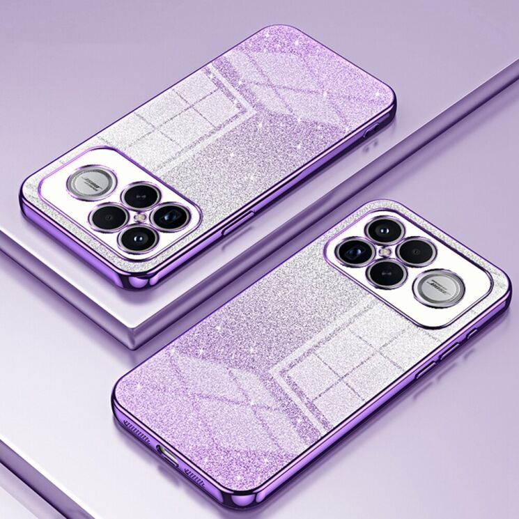 Защитный чехол Deexe Sparkles Cover для Xiaomi Poco F8 Ultra - Purple: фото 2 из 7