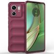 Защитный чехол Deexe Terra Case для Motorola Edge 40 - Wine Red (327915WR)