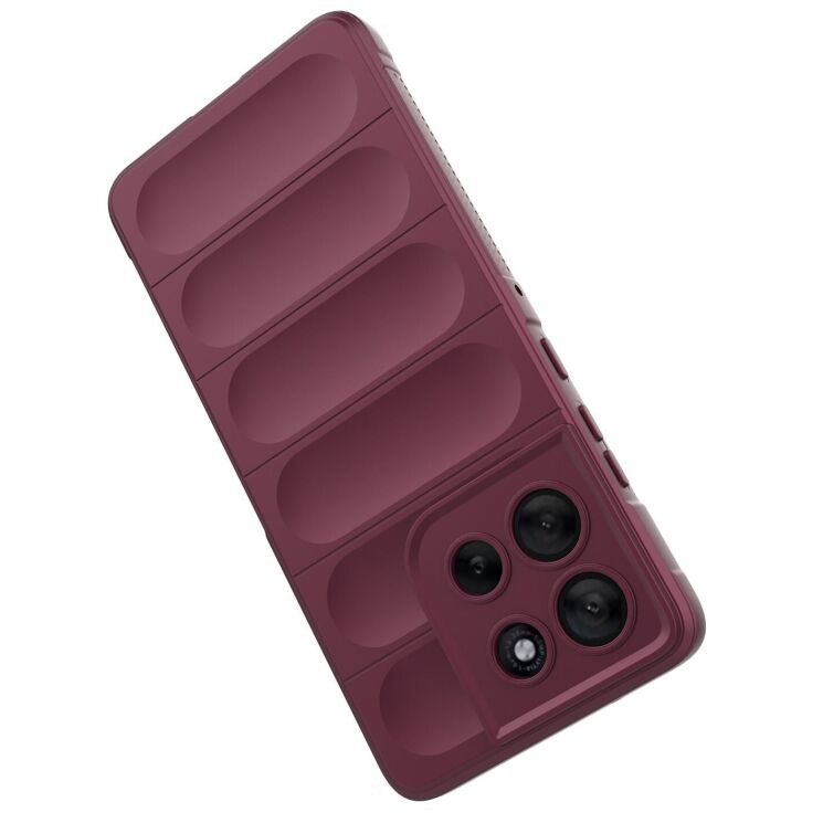 Защитный чехол Deexe Terra Case для Motorola Moto G86 - Wine Red: фото 3 из 6