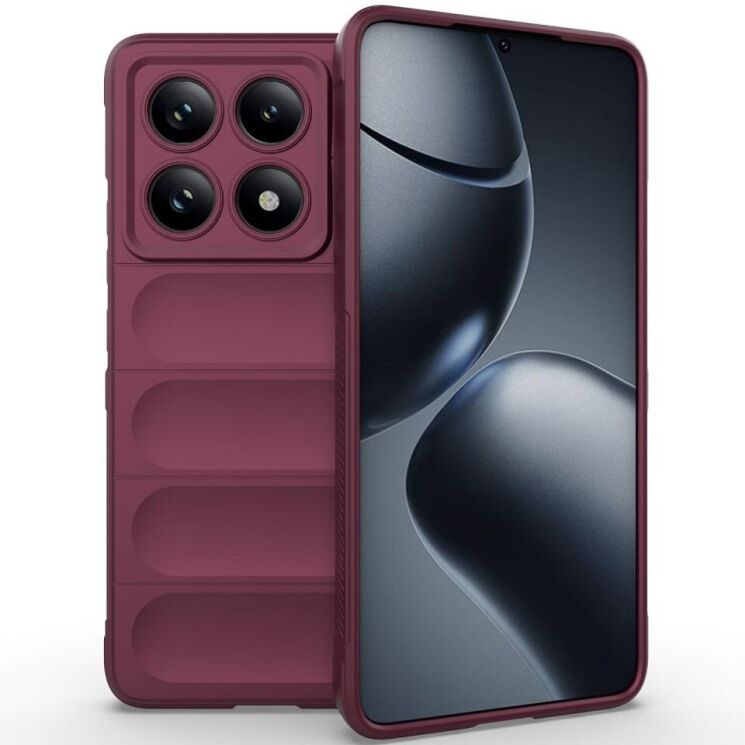 Защитный чехол Deexe Terra Case для Xiaomi Redmi Note 14 Pro 5G - Wine Red: фото 1 из 9