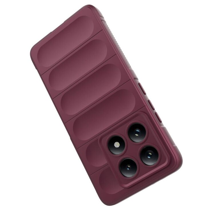Защитный чехол Deexe Terra Case для Xiaomi Redmi Note 14 Pro 5G - Wine Red: фото 4 из 9