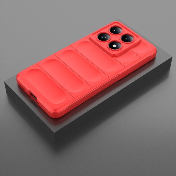 Защитный чехол Deexe Terra Case для Xiaomi Redmi Note 14 Pro 5G - Wine Red: фото 7 из 9