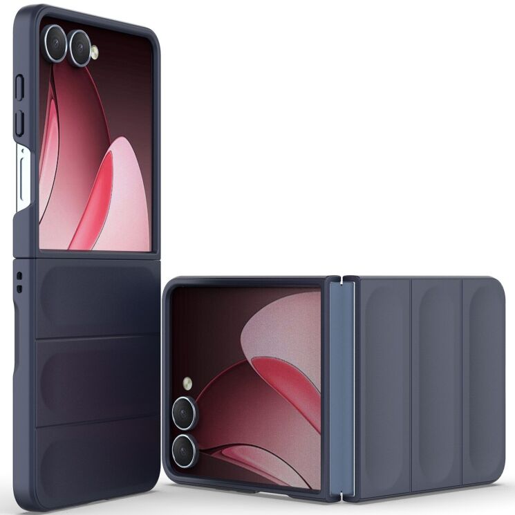 Защитный чехол Deexe Terra Case (FF) для Samsung Galaxy Flip 7 - Dark Blue: фото 4 из 7