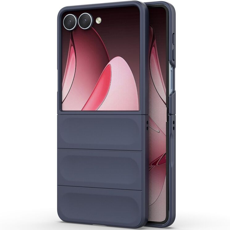 Защитный чехол Deexe Terra Case (FF) для Samsung Galaxy Flip 7 - Dark Blue: фото 2 из 7