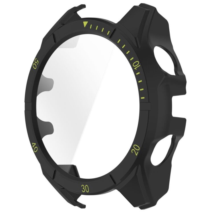 Захисний чохол Deexe Watch Case для Garmin Fenix 8 (47mm) - Black / Green: фото 2 з 7
