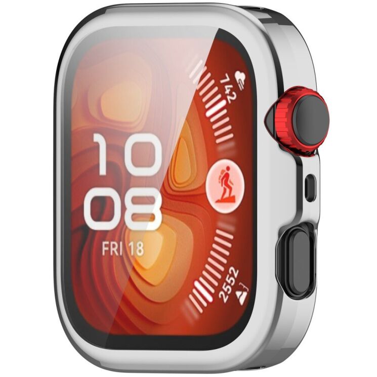 Защитный чехол Deexe Watch Case для Huawei Watch Fit 4 Pro - Silver: фото 2 из 9