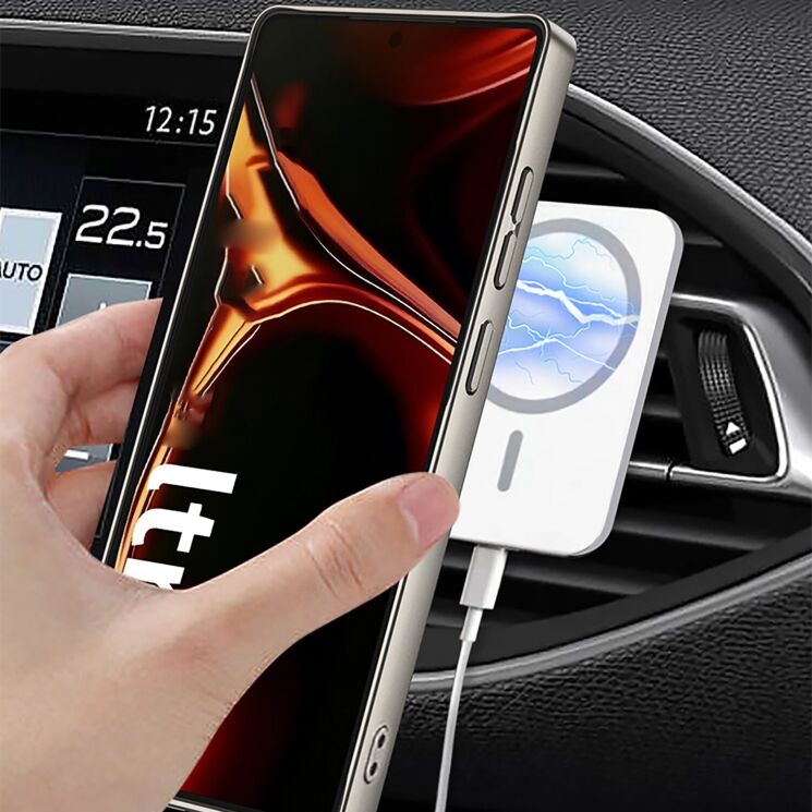 Защитный чехол GKK Leather MagSafe для Samsung Galaxy S26 Ultra (S948) - Black: фото 2 из 7