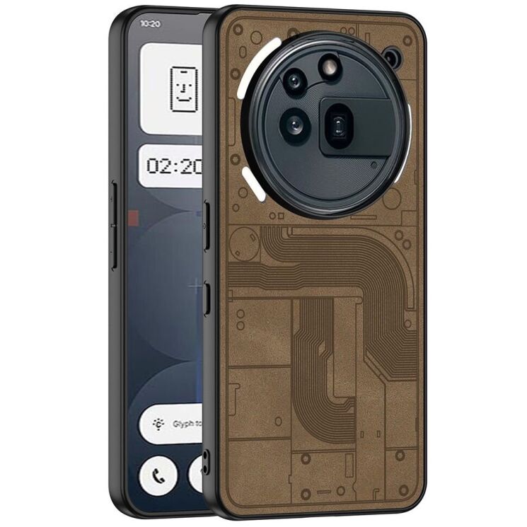 Защитный чехол GKK Matte Skin для Nothing Phone (3a) Pro - Brown: фото 1 из 7