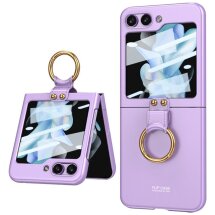 Захисний чохол GKK Ring Holder для Samsung Galaxy Flip 5 - Purple: фото 1 з 6