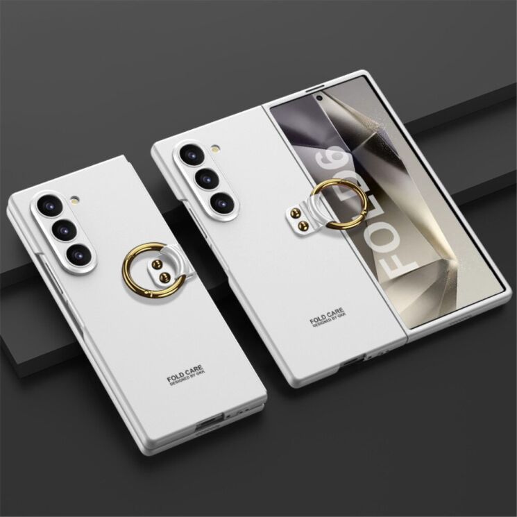 Защитный чехол GKK Ring Holder для Samsung Galaxy Fold 6 - Silver: фото 2 из 11