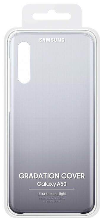 Захисний чохол Gradation Cover для Samsung Galaxy A50 (A505) EF-AA505CBEGRU - Black: фото 5 з 5