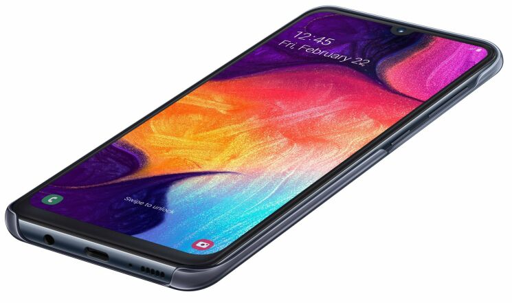 Захисний чохол Gradation Cover для Samsung Galaxy A50 (A505) EF-AA505CBEGRU - Black: фото 4 з 5