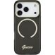 Захисний чохол Guess IML Script Metal MagSafe для iPhone 17 Pro (GUHMP17L5HTCSMSK) - Black (403263B). Фото 2 з 9