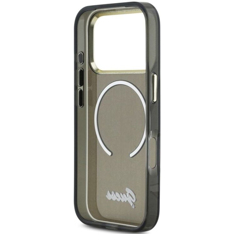 Захисний чохол Guess IML Script Metal MagSafe для iPhone 17 Pro (GUHMP17L5HTCSMSK) - Black (403263B) Захисний чохол Guess IML Script Metal MagSafe для iPhone 17 Pro (GUHMP17L5HTCSMSK) - Black: фото 7 з 9