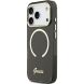 Захисний чохол Guess IML Script Metal MagSafe для iPhone 17 Pro (GUHMP17L5HTCSMSK) - Black (403263B). Фото 3 з 9