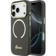 Захисний чохол Guess IML Script Metal MagSafe для iPhone 17 Pro (GUHMP17L5HTCSMSK) - Black (403263B)