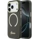 Захисний чохол Guess IML Script Metal MagSafe для iPhone 17 Pro (GUHMP17L5HTCSMSK) - Black (403263B). Фото 1 з 9