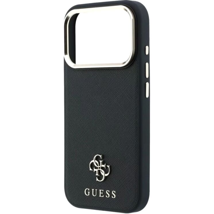 Захисний чохол Guess Saffiano Small 4G & Classic Logo MagSafe для iPhone 18 Pro Max / 17 Pro Max (GUHMP18X6PSA4DMK) - Black (423960B) Захисний чохол Guess Saffiano Small 4G & Classic Logo MagSafe для iPhone 18 Pro Max / 17 Pro Max (GUHMP18X6PSA4DMK) - Black: фото 5 з 7