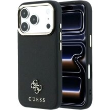 Захисний чохол Guess Saffiano Small 4G & Classic Logo MagSafe для iPhone 18 Pro Max / 17 Pro Max (GUHMP18X6PSA4DMK) - Black: фото 1 з 7