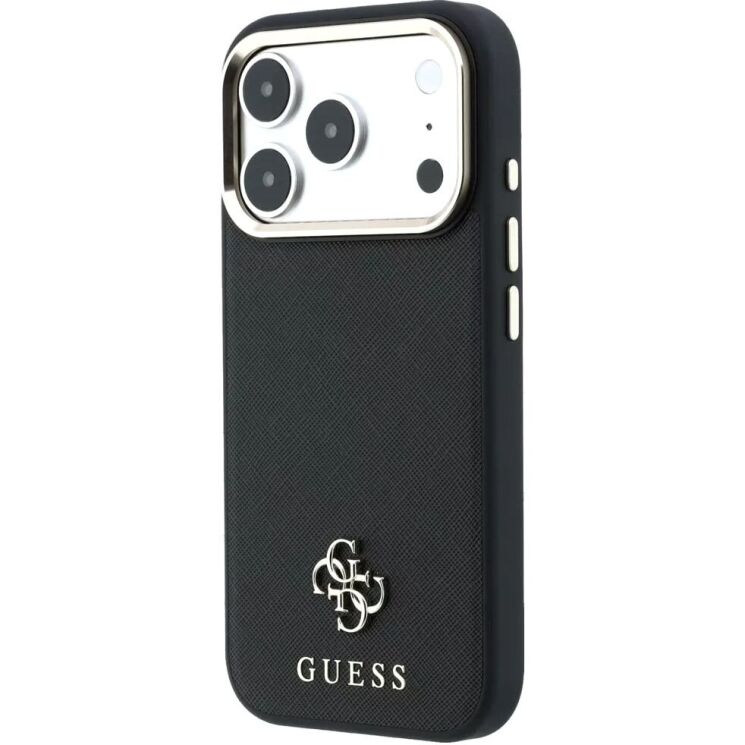 Захисний чохол Guess Saffiano Small 4G & Classic Logo MagSafe для iPhone 18 Pro Max / 17 Pro Max (GUHMP18X6PSA4DMK) - Black (423960B) Захисний чохол Guess Saffiano Small 4G & Classic Logo MagSafe для iPhone 18 Pro Max / 17 Pro Max (GUHMP18X6PSA4DMK) - Black: фото 4 з 7