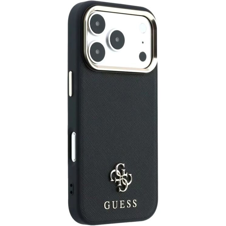 Захисний чохол Guess Saffiano Small 4G & Classic Logo MagSafe для iPhone 18 Pro Max / 17 Pro Max (GUHMP18X6PSA4DMK) - Black (423960B) Захисний чохол Guess Saffiano Small 4G & Classic Logo MagSafe для iPhone 18 Pro Max / 17 Pro Max (GUHMP18X6PSA4DMK) - Black: фото 3 з 7