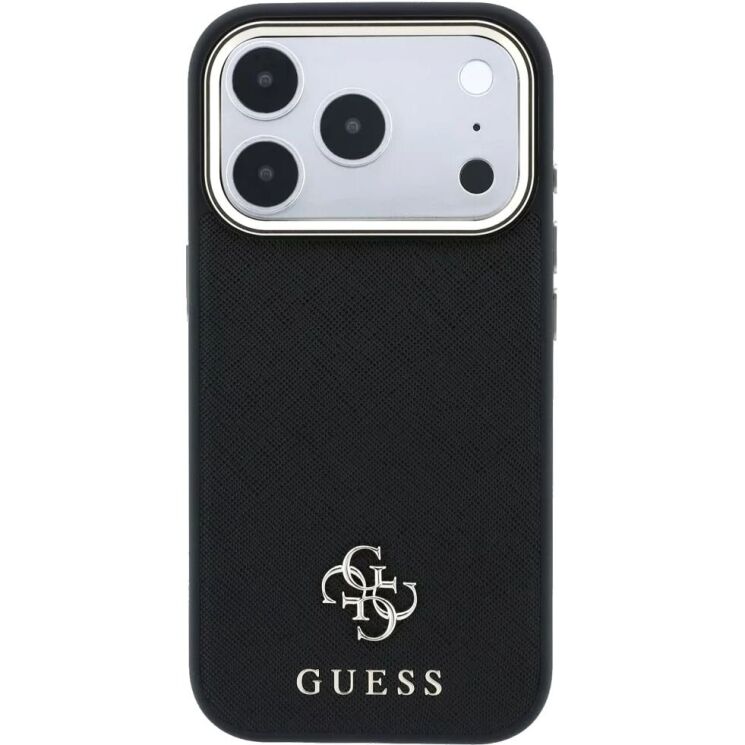 Захисний чохол Guess Saffiano Small 4G & Classic Logo MagSafe для iPhone 18 Pro Max / 17 Pro Max (GUHMP18X6PSA4DMK) - Black (423960B) Захисний чохол Guess Saffiano Small 4G & Classic Logo MagSafe для iPhone 18 Pro Max / 17 Pro Max (GUHMP18X6PSA4DMK) - Black: фото 2 з 7