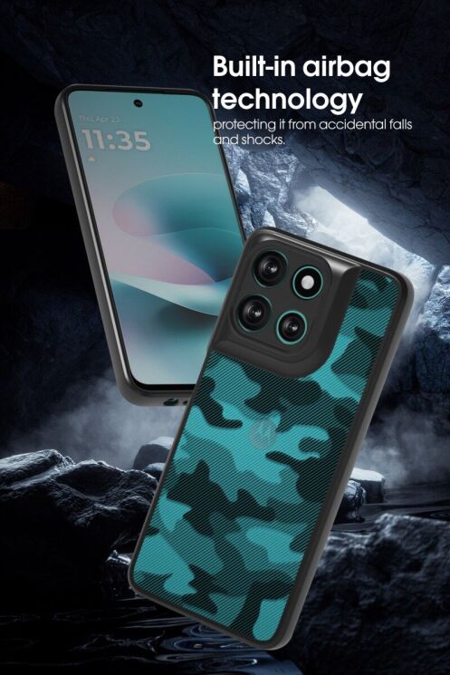 Захисний чохол IBMRS Military для Motorola Moto G67 Power / G57 Power - Artistic Camouflage: фото 4 з 7