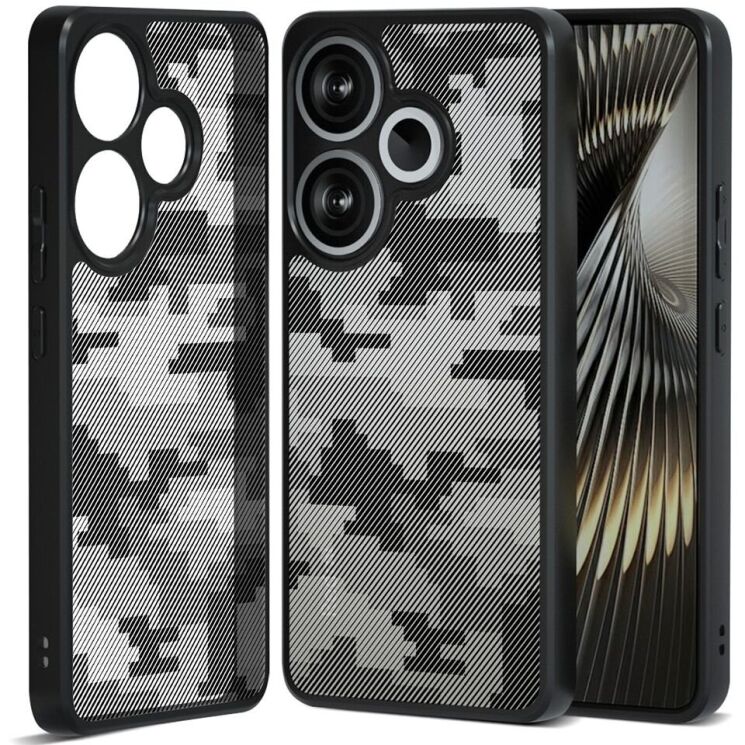 Защитный чехол IBMRS Military для Xiaomi Poco F6 - Grid Camouflage: фото 1 из 9