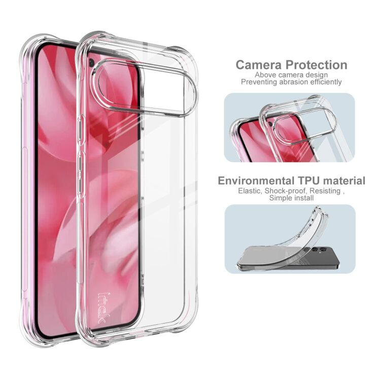 Захисний чохол IMAK Airbag Sand Case для Google Pixel 10 / 10 Pro - Matte Black: фото 6 з 7